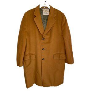 Vintage Cashmere Coat Tailored Mid Length Coat Stag Clothing Co Mens 44R